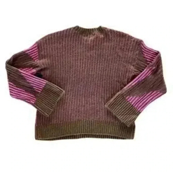 Nine West Pink and Brown Fuzzy Sweater NWT Size small - Picture 2 of 6